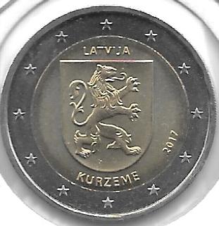 Monedas - Euros - 2€ - Letonia - Año 2017 - Kurzeme - Click en la imagen para cerrar